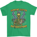 Dancing Easter Day Skeletons Skulls Mens T-Shirt 100% Cotton Irish Green