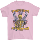 Dancing Easter Day Skeletons Skulls Mens T-Shirt 100% Cotton Light Pink