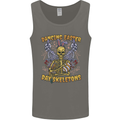 Dancing Easter Day Skeletons Skulls Mens Vest Tank Top Charcoal