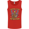 Dancing Easter Day Skeletons Skulls Mens Vest Tank Top Red
