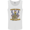 Dancing Easter Day Skeletons Skulls Mens Vest Tank Top White