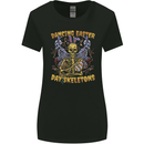 Dancing Easter Day Skeletons Skulls Womens Wider Cut T-Shirt Black