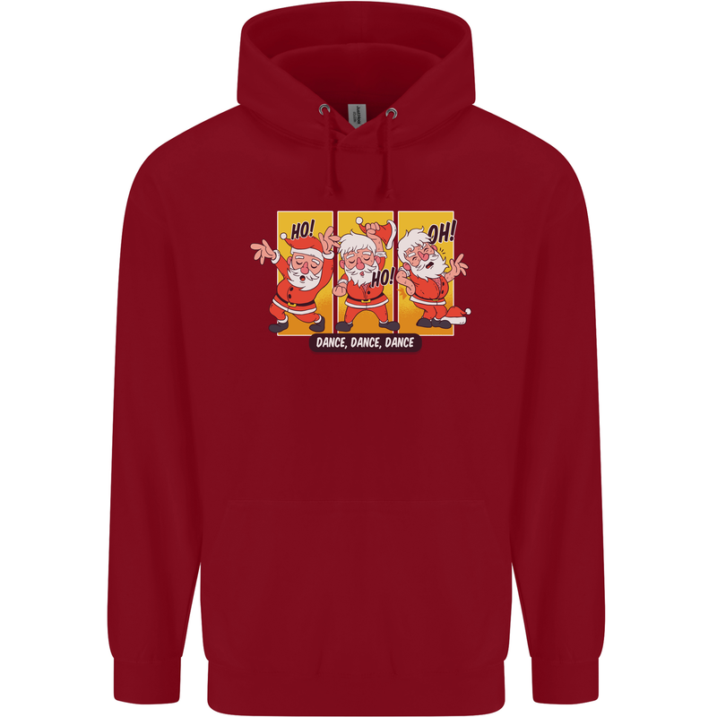 Dancing Santa Funny Christmas Dance Xmas Childrens Kids Hoodie Red