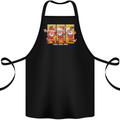 Dancing Santa Funny Christmas Dance Xmas Cotton Apron 100% Organic Black