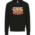 Dancing Santa Funny Christmas Dance Xmas Kids Sweatshirt Jumper Black