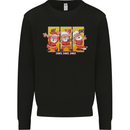 Dancing Santa Funny Christmas Dance Xmas Kids Sweatshirt Jumper Black