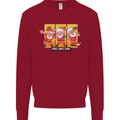 Dancing Santa Funny Christmas Dance Xmas Kids Sweatshirt Jumper Red
