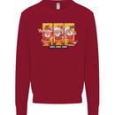 Dancing Santa Funny Christmas Dance Xmas Kids Sweatshirt Jumper Red