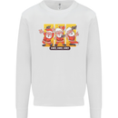 Dancing Santa Funny Christmas Dance Xmas Kids Sweatshirt Jumper White