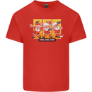 Dancing Santa Funny Christmas Dance Xmas Kids T-Shirt Childrens Red