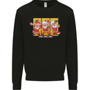 Dancing Santa Funny Christmas Dance Xmas Mens Sweatshirt Jumper Black
