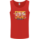 Dancing Santa Funny Christmas Dance Xmas Mens Vest Tank Top Red