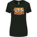 Dancing Santa Funny Christmas Dance Xmas Womens Wider Cut T-Shirt Black