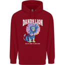 Dandylion Funny Lion Childrens Kids Hoodie Red