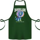 Dandylion Funny Lion Cotton Apron 100% Organic Forest Green