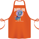 Dandylion Funny Lion Cotton Apron 100% Organic Orange