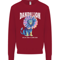 Dandylion Funny Lion Kids Sweatshirt Jumper Red