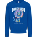 Dandylion Funny Lion Kids Sweatshirt Jumper Royal Blue