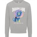 Dandylion Funny Lion Kids Sweatshirt Jumper Sports Grey