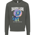 Dandylion Funny Lion Kids Sweatshirt Jumper Storm Grey