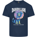 Dandylion Funny Lion Kids T-Shirt Childrens Navy Blue