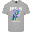 Dandylion Funny Lion Kids T-Shirt Childrens Sports Grey