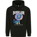 Dandylion Funny Lion Mens 80% Cotton Hoodie Black