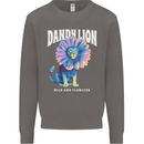 Dandylion Funny Lion Mens Sweatshirt Jumper Charcoal