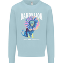 Dandylion Funny Lion Mens Sweatshirt Jumper Light Blue
