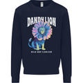 Dandylion Funny Lion Mens Sweatshirt Jumper Navy Blue