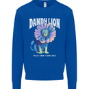 Dandylion Funny Lion Mens Sweatshirt Jumper Royal Blue