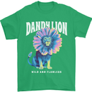 Dandylion Funny Lion Mens T-Shirt 100% Cotton Irish Green
