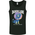 Dandylion Funny Lion Mens Vest Tank Top Black