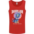 Dandylion Funny Lion Mens Vest Tank Top Red
