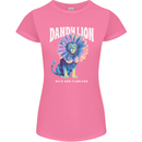 Dandylion Funny Lion Womens Petite Cut T-Shirt Azalea