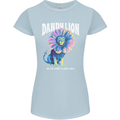 Dandylion Funny Lion Womens Petite Cut T-Shirt Light Blue