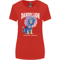 Dandylion Funny Lion Womens Wider Cut T-Shirt Red