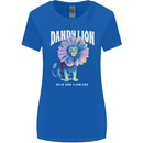 Dandylion Funny Lion Womens Wider Cut T-Shirt Royal Blue