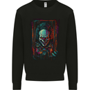 Dark Evil Clown Halloween Kids Sweatshirt Jumper Black
