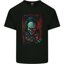 Dark Evil Clown Halloween Mens Cotton T-Shirt Tee Top Black