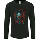 Dark Evil Clown Halloween Mens Long Sleeve T-Shirt Black