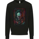 Dark Evil Clown Halloween Mens Sweatshirt Jumper Black