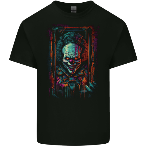 Dark Evil Clown Halloween Mens Womens Kids Unisex Black Mens T-Shirt