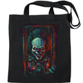 Dark Evil Clown Halloween Mens Womens Kids Unisex Black Tote Bag
