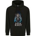 Dark Magic Skull King Mens 80% Cotton Hoodie Black