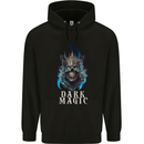 Dark Magic Skull King Mens 80% Cotton Hoodie Black