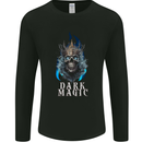 Dark Magic Skull King Mens Long Sleeve T-Shirt Black