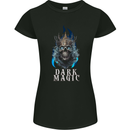 Dark Magic Skull King Womens Petite Cut T-Shirt Black