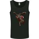 Dark Santa Riding Rudolph Christmas Xmas Mens Vest Tank Top Black