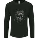 Dark Skull Dark Heart Gothic Goth Mens Long Sleeve T-Shirt Black